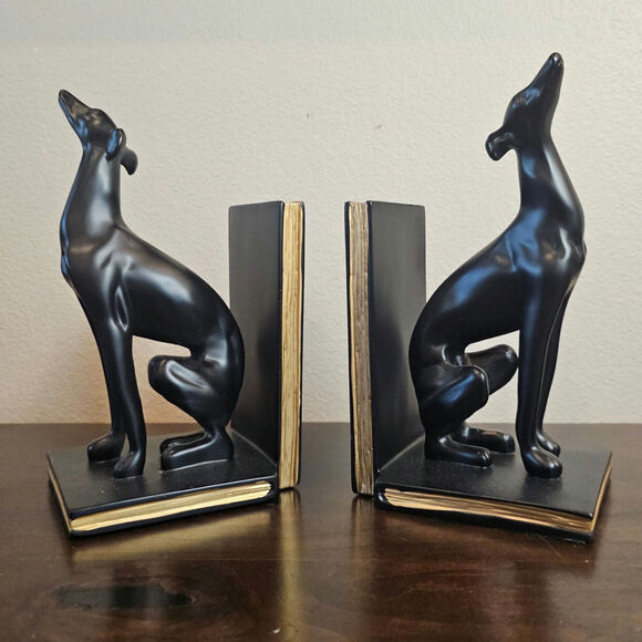 Elk Home Greyhound Bookends - Picture 1 of 4